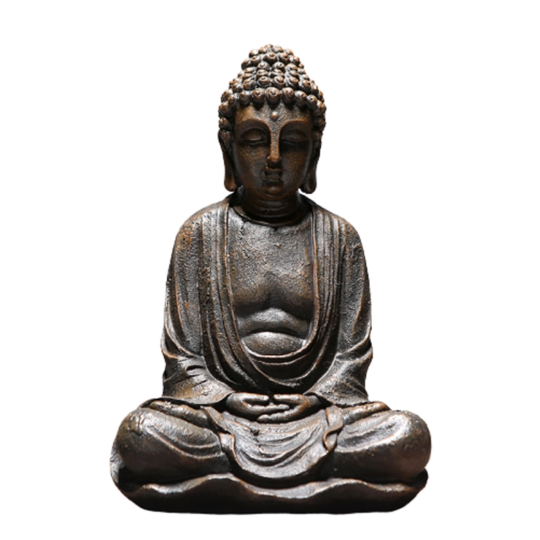 Quality Resin Serene Meditating Buddha Statue in a Minimalist Design for Home Decoration